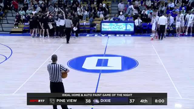 Dixie Flyers edge out Pineview Panthers in thrilling nail-biter basketball showdown