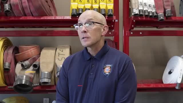 County manager says county employees were offered paid leave to train for exterior fire operations