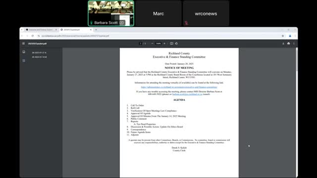 Votes at a glance: agenda approved, minutes approved by general consent, meeting adjourned