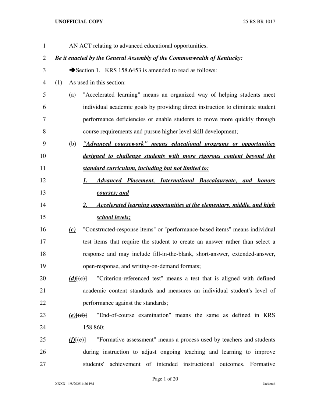 Kentucky implements new student assessment requirements across elementary and middle grades