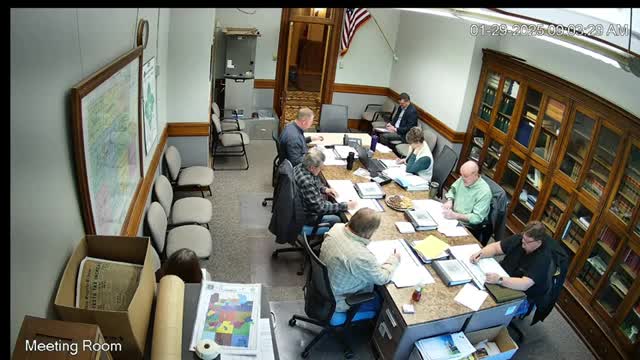 Osceola County board approves agenda, minutes and schedule, then votes to enter closed session under Iowa Code 21.5(1)(c)