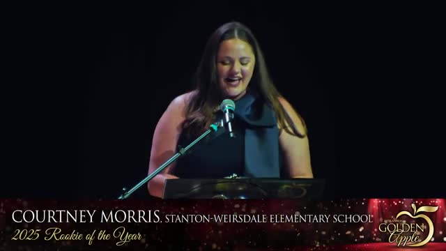 Courtney named Marion County's rookie teacher of the year for inspiration and dedication