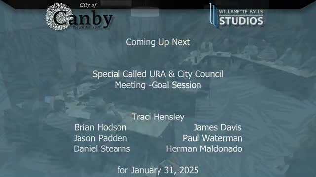 Canby City Council refines 2025 goals in goal setting workshop