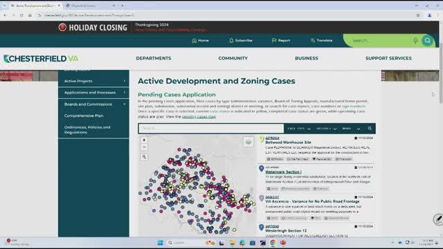 Planning Department launches interactive map for tracking zoning and site plan cases
