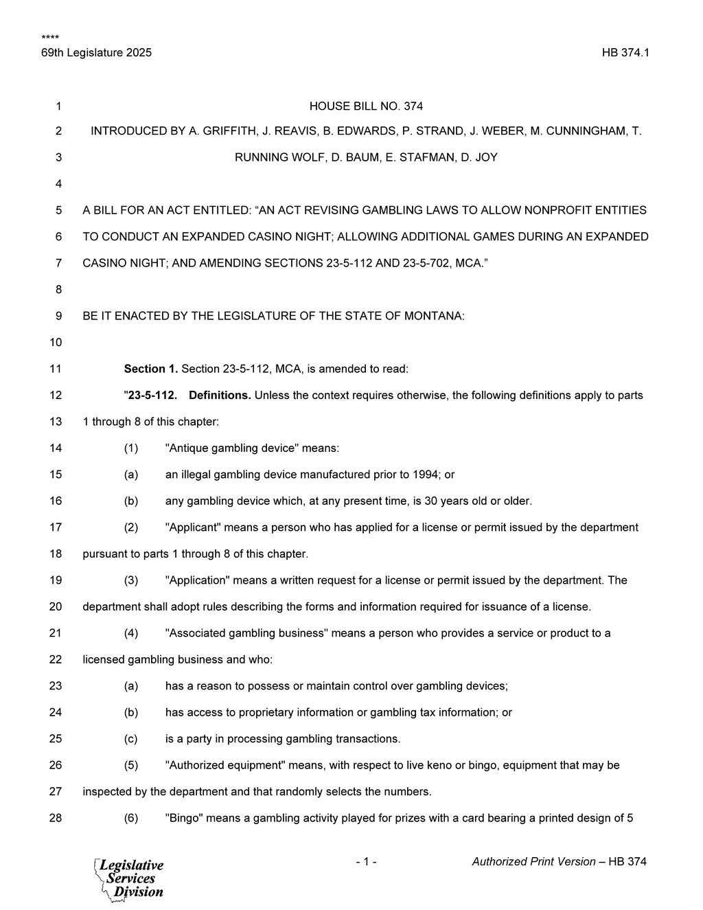 Montana Legislature passes expanded casino night regulations for nonprofit organizations