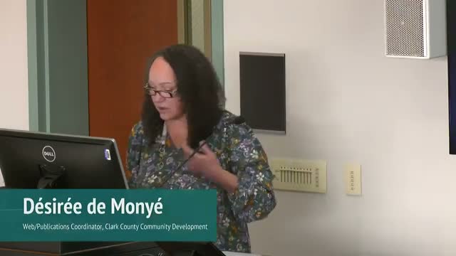 Clark County demonstrates online parcel research tools and mapping features