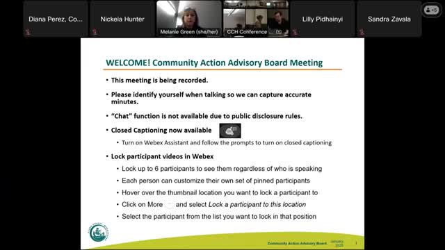 Clark County Community Action Advisory Board elects officers, adopts 2025 work plan