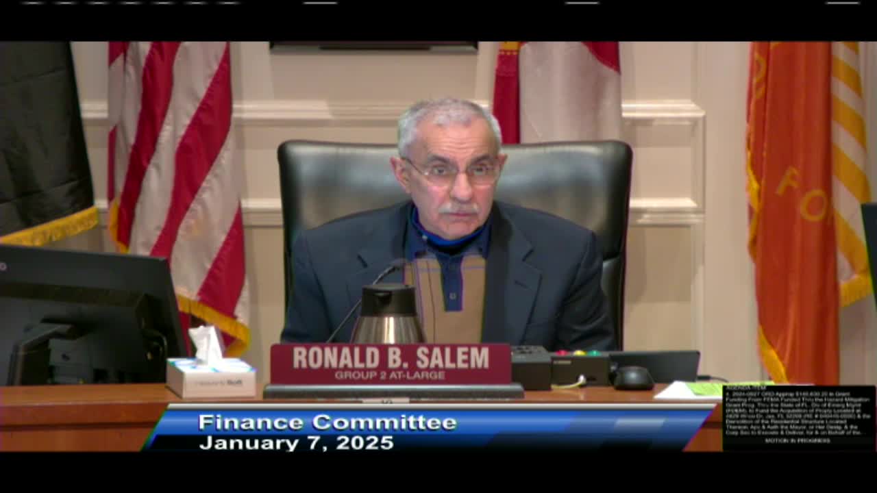 Votes at a glance: Finance Committee approvals, Jan. 7