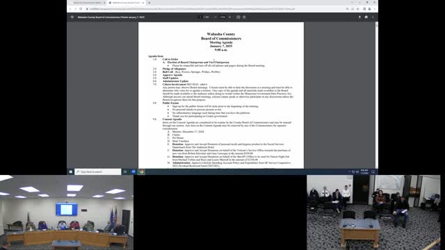 Wabasha County commissioners elect Key chair, approve consent agenda and two conditional-use permits; set Feb. 4 public hearing