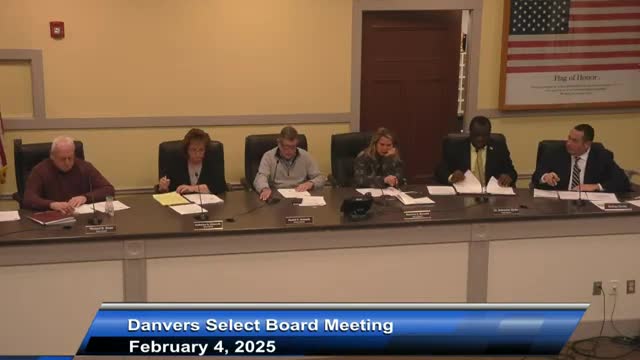Danvers select board adopts FY26 budget goals and objectives