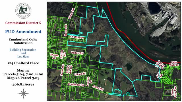 Planning commission backs variances for Cumberland Oaks PUD; sends amendments to county commission