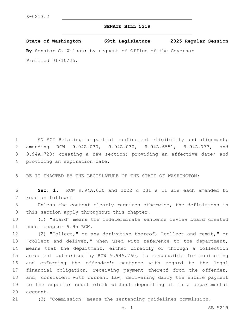 Washington State revises juvenile release laws under SB 5219