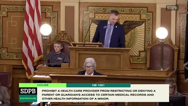 House passes bill clarifying parents' access to minors' medical records, preserving some confidentiality