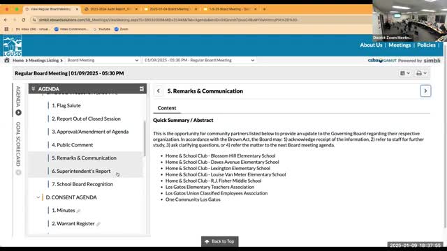 Superintendent lauds special‑education staff; district reports drop in chronic absenteeism and sets CBOC recruitment timeline