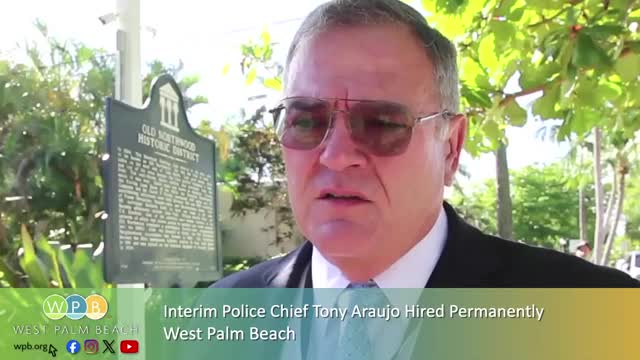 Mayor James appoints Tony Araujo as West Palm Beach's permanent police chief