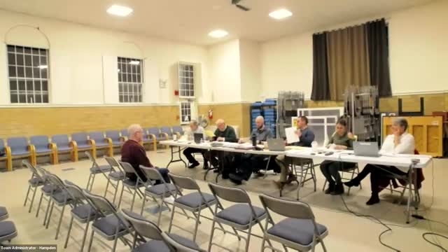 Hampden seeks policy on optional water connections for properties in PFAS testing area; board to ask legal counsel for hold‑harmless language