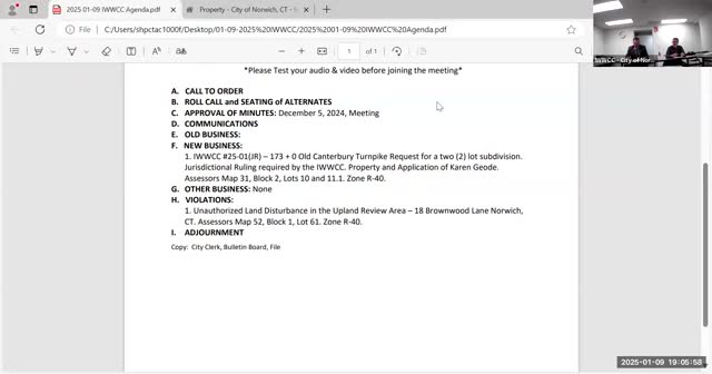 Norwich commission withdraws violation for landscape pond at 18 Brownwood Lane