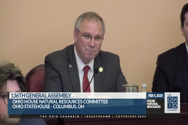 Ohio Department of Natural Resources presents agency overview to House Natural Resources Committee