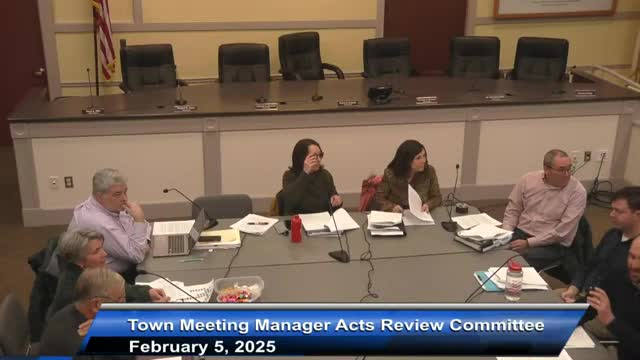 Danvers committee debates assistant town manager role, tables change to Section 11 severance language