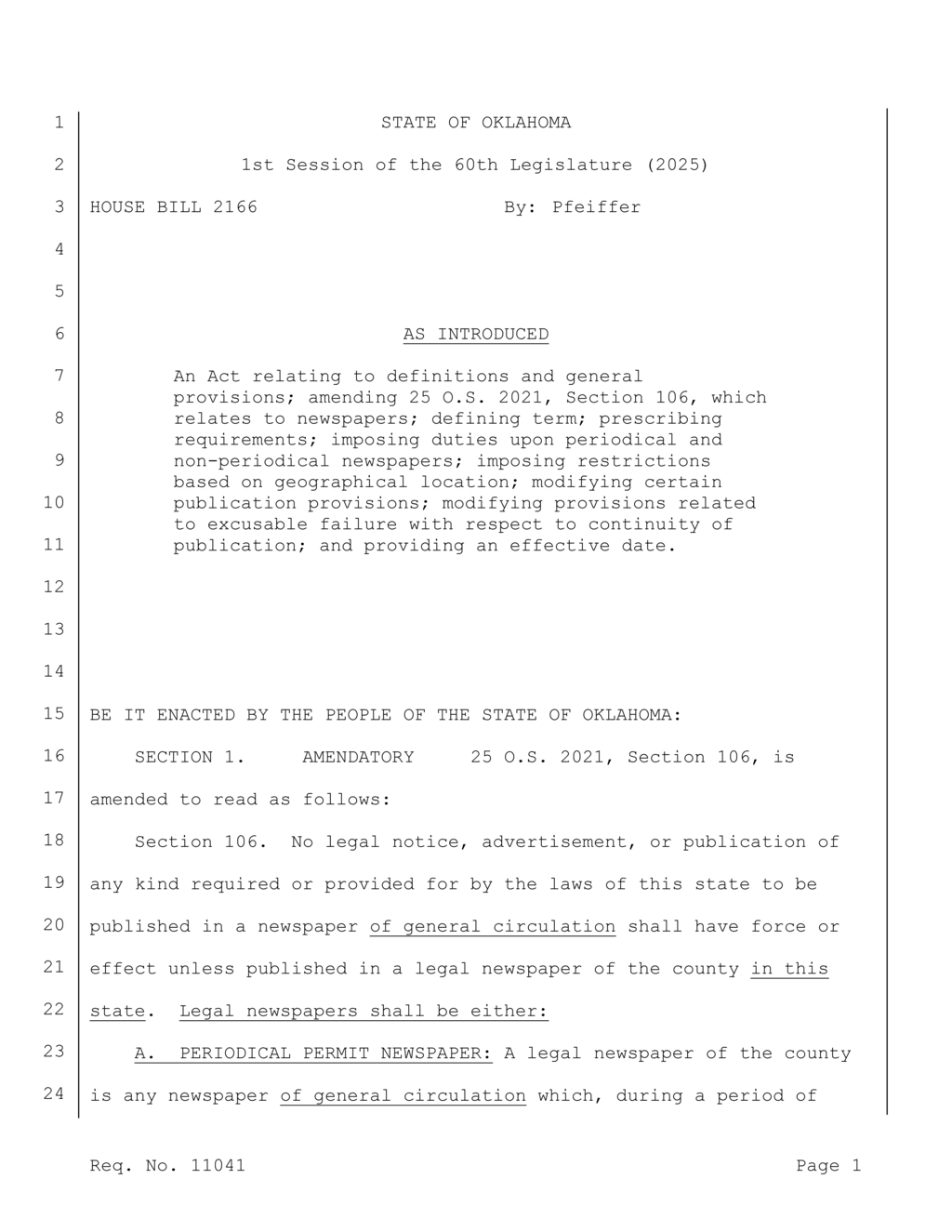 Oklahoma newspapers establish new online publishing requirements for legal notices
