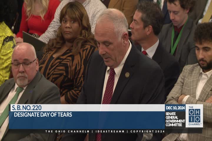 Ohio Senate debates January 22 as Day of Tears and Reproductive Freedom Day