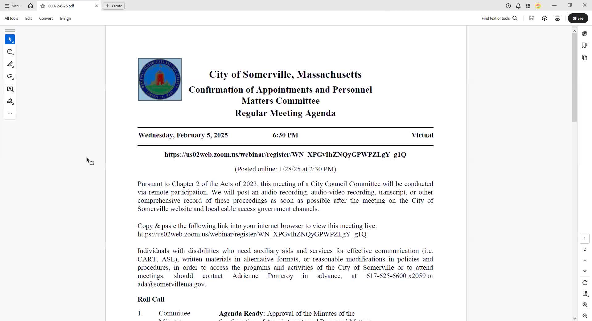 Somerville committee recommends three nominees to revive dormant Human Rights Commission