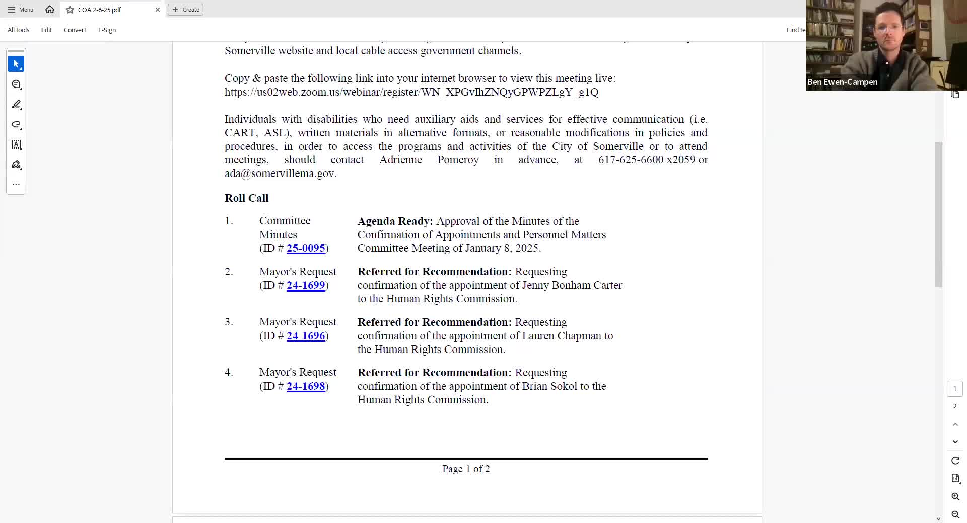 Mayor’s office outlines new reappointment policy for city boards and commissions