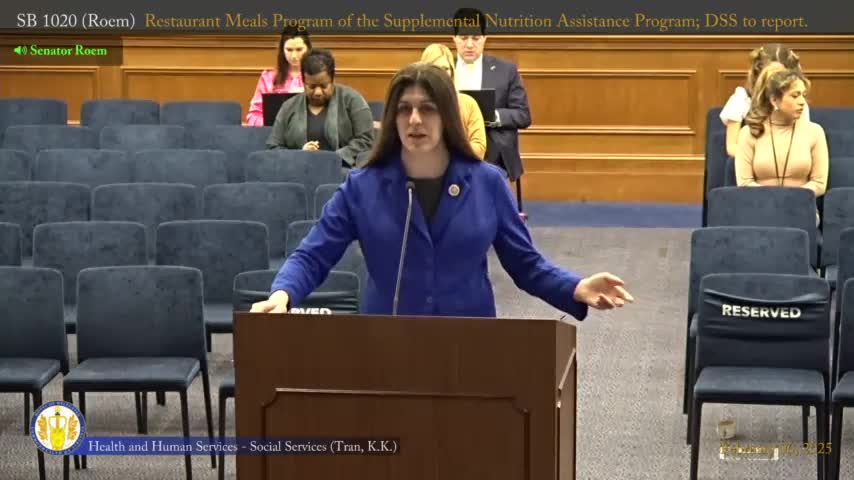 Senate committee advances bills on child services funding, benefits notice and nutrition outreach