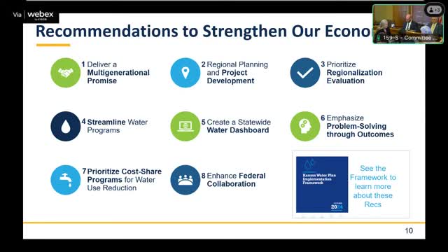 Former KDOT Secretary outlines implementation framework for Kansas Water Plan, urges 10-year program and regional projects