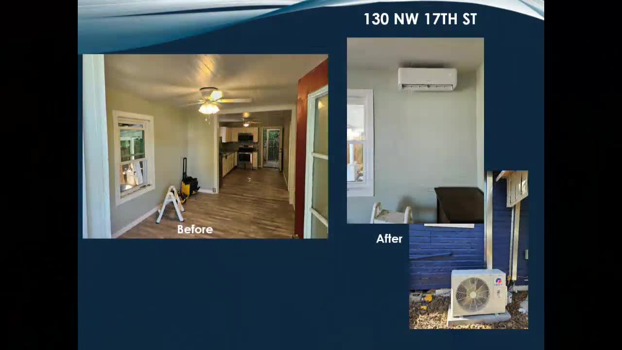 CRA staff report completed home improvement grant, planned tank removals and cemetery parcel request in North Magnolia corridor