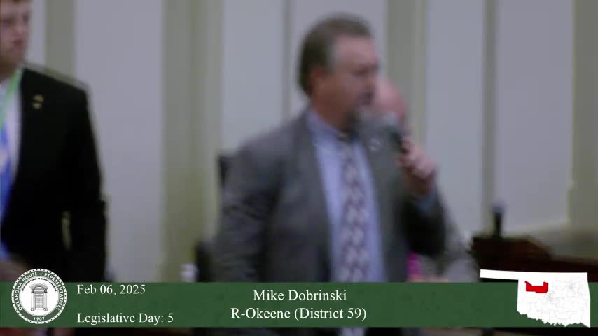 Oklahoma House floor leader sets 5 p.m. deadlines for shell bills and top-eight changes