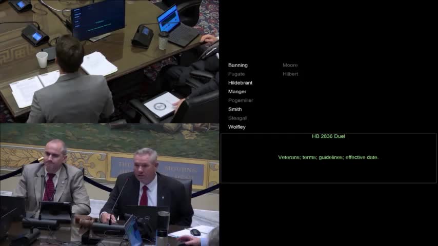 Committee reports bill on third‑party providers of veterans disability assistance after laying over fee amendment