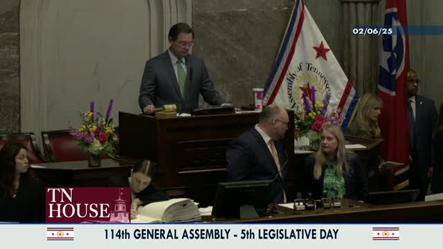 Tennessee House adopts resolution creating ad hoc committee to review Dockery complaint