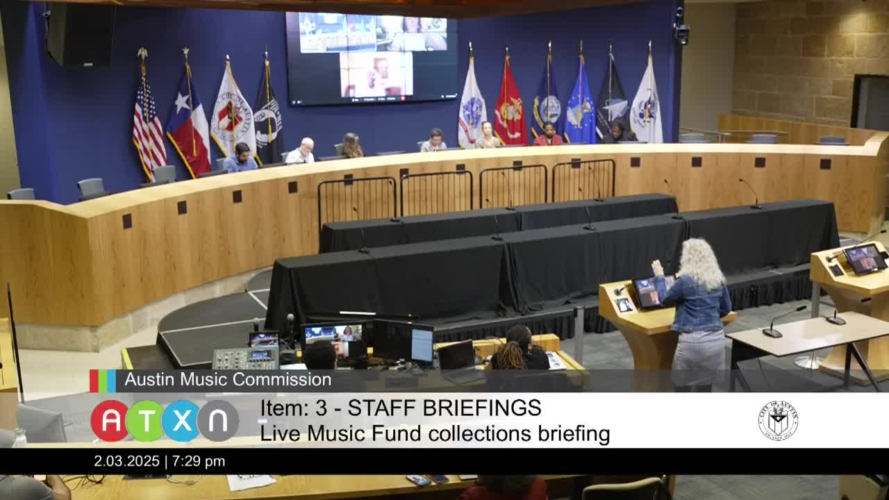 Music Commission approves updated rules for Austin Live Music Fund, prioritizing musicians' career accomplishments