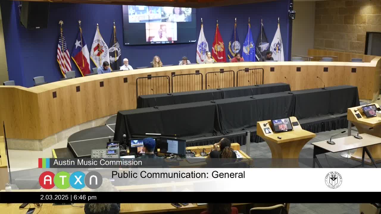 Resident urges music–neighborhood permit model and lower event fees to ease noise and event barriers