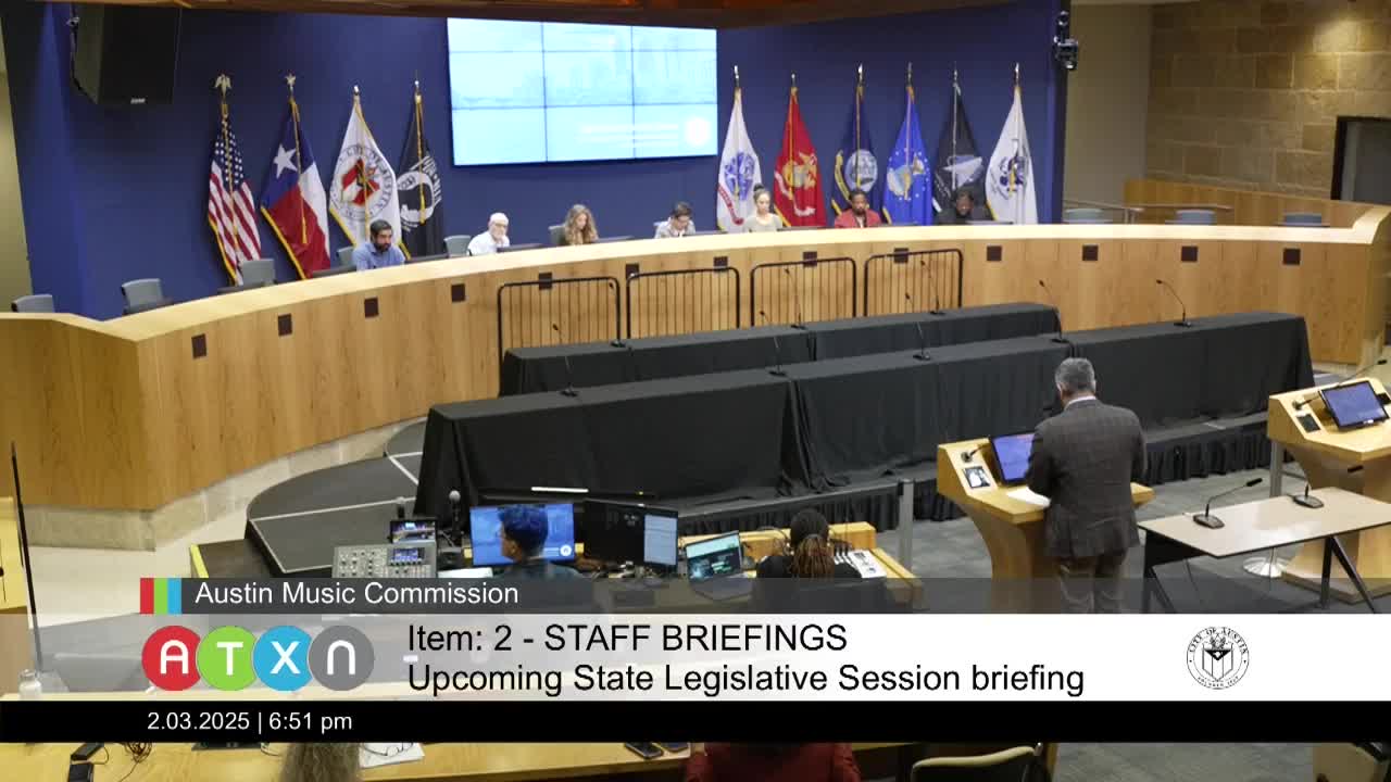 City briefing warns state bills could affect Austin music, events and DEI programs