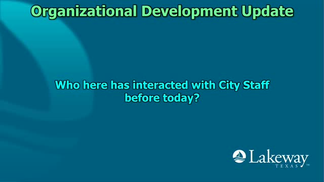 Lakeway city manager details staff survey results and retention measures, including raises and benefit negotiations