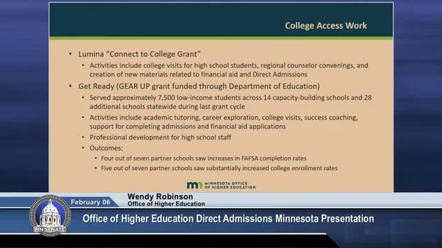 Minnesota's Direct Admissions Program boosts FAFSA completion and college enrollment rates