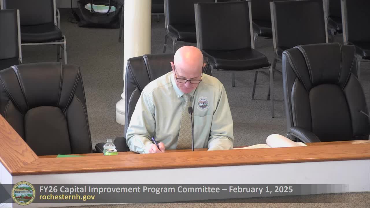 Rochester Council reviews major water and sewer infrastructure upgrade proposals