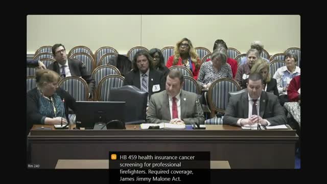 Maryland legislators propose cancer screening bill honoring firefighter Jimmy Malone