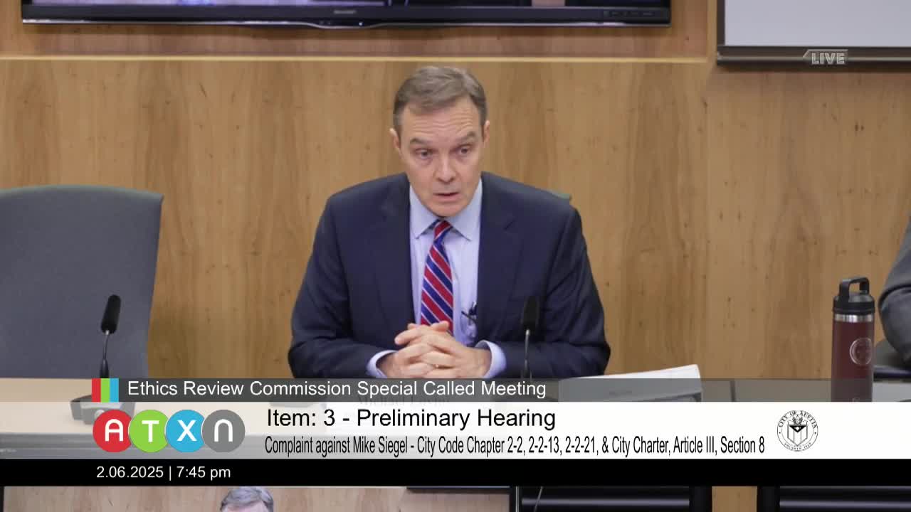 Austin Commission dismisses complaint against Mike Siegel due to absent complainant