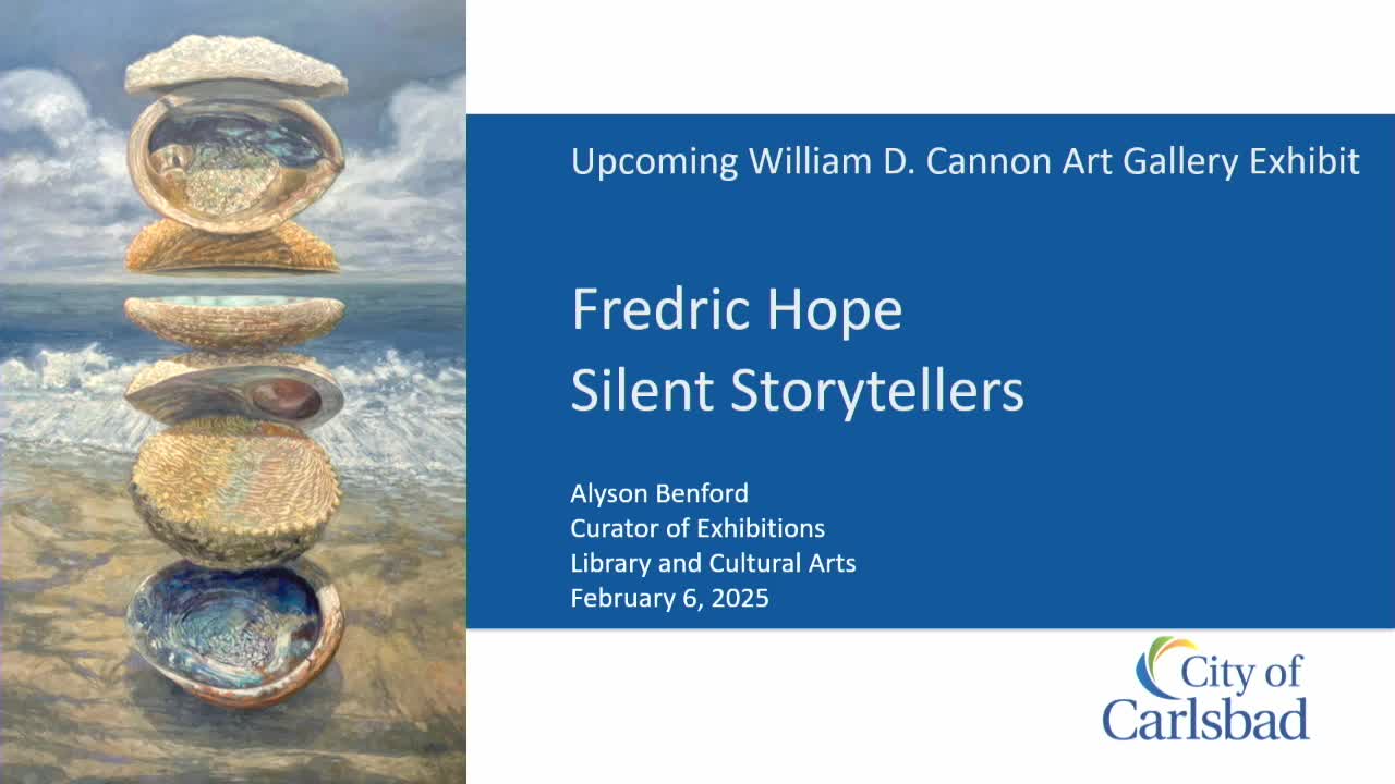 Frederick Hope showcases Silent Storytellers exhibit at William D. Cannon Gallery