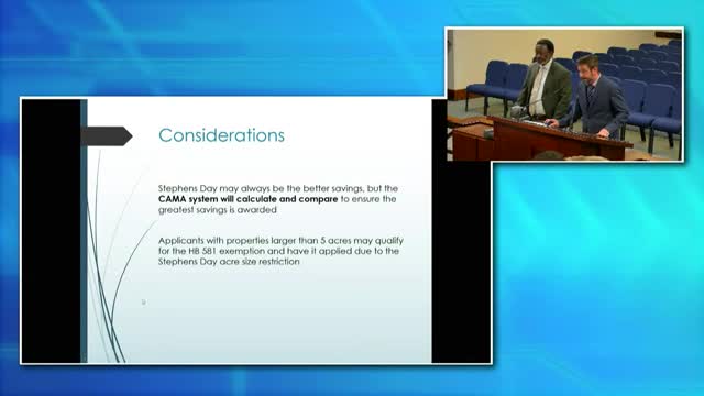 Chatham County considers House Bill 581 for property tax savings