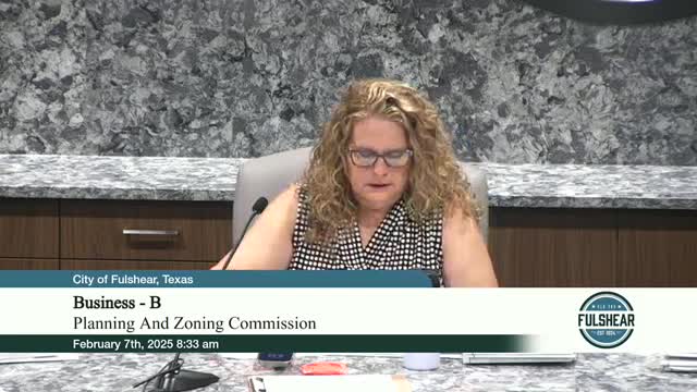 Fulshear commission approves Fulshear Central final plat with note requiring TxDOT access for Reserve A