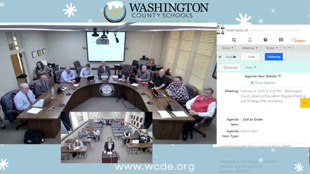 Washington County Board of Education receives TSBA Board of Distinction award; Grandview students present school programs