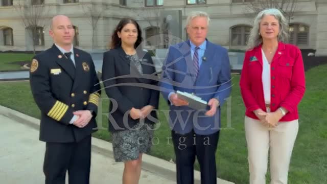 Roswell officials celebrate two firefighters’ state awards and cite progress on five-year fire plan