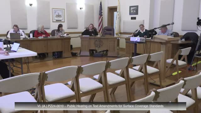 Riverside PZC recommends clarifying rules for pervious, semi‑pervious and impervious surfaces