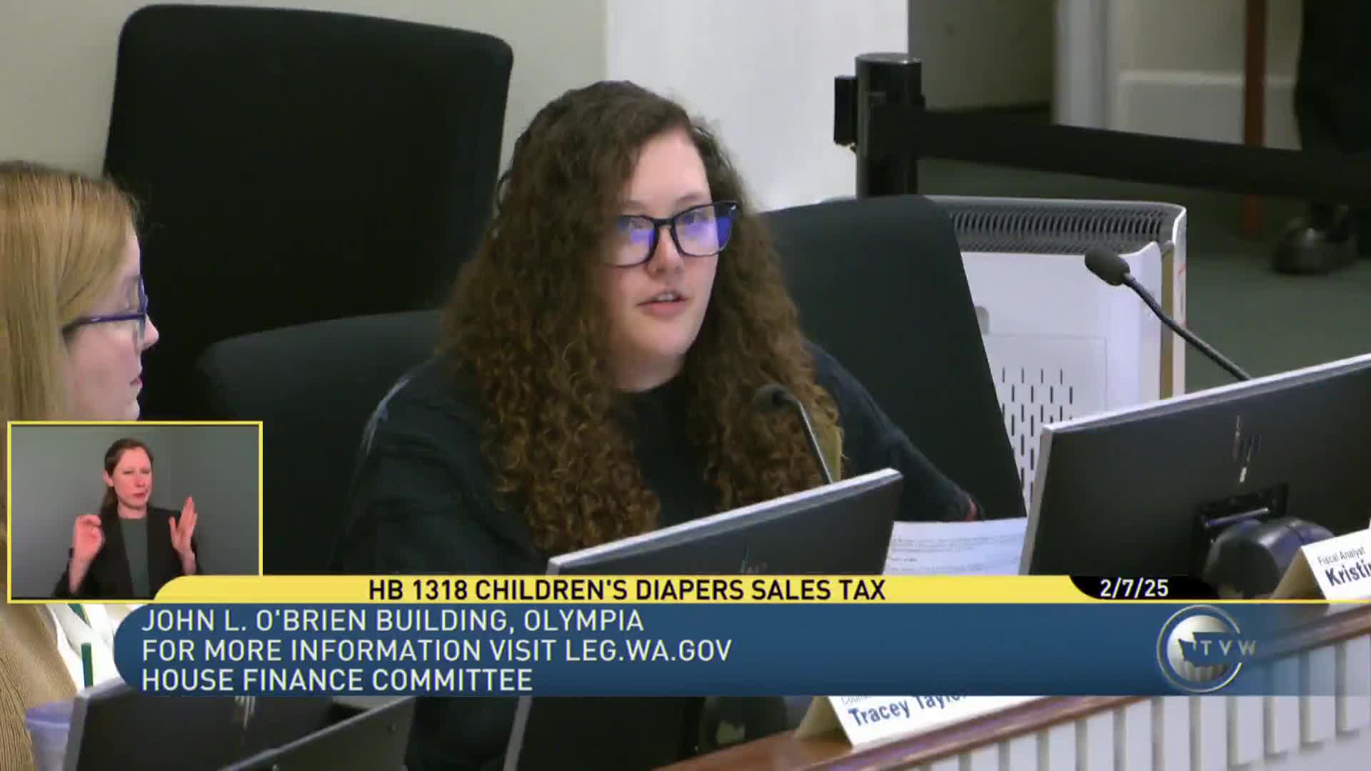 House Finance hears bill to exempt children's diapers from sales tax