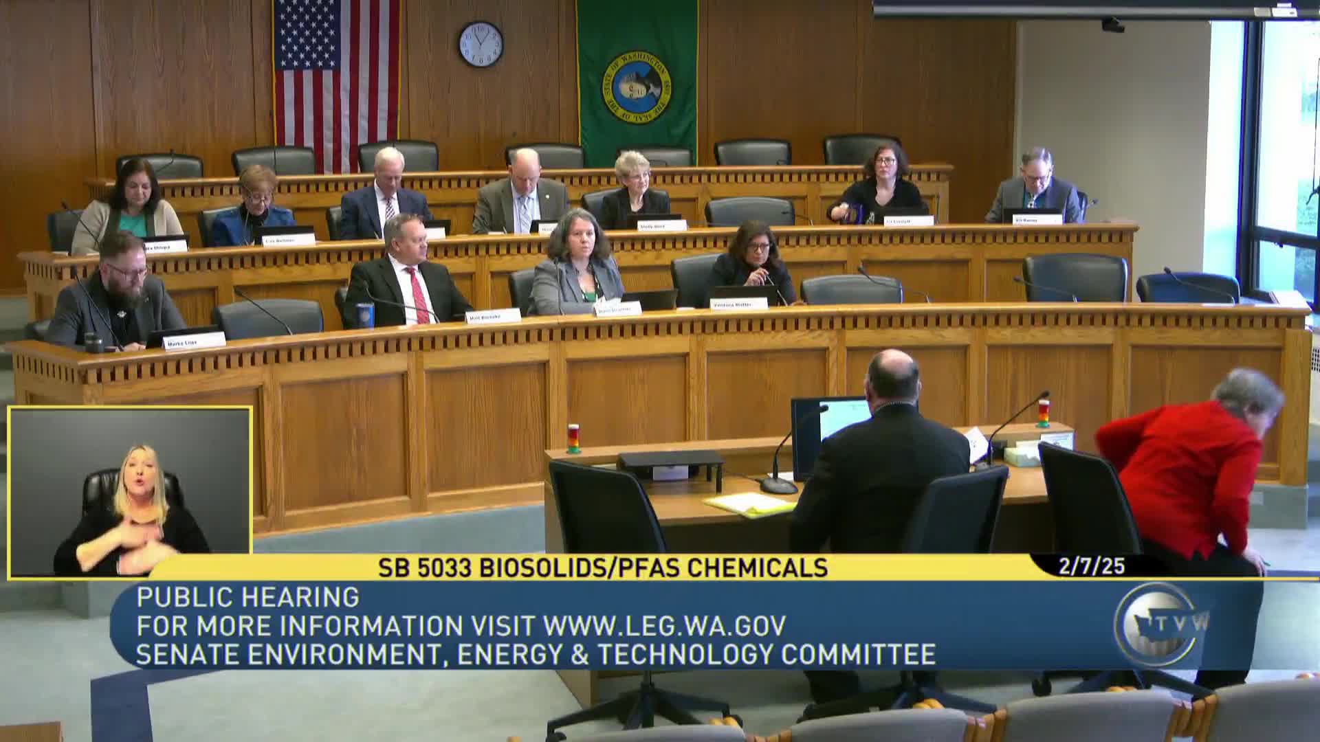 Senate hearing advances bill directing Ecology to test biosolids for PFAS and report to Legislature