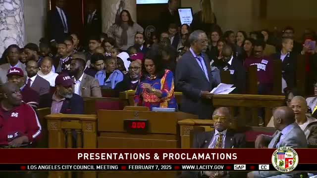 City council celebrates Black History Month, honors local and national figures and welcomes Morehouse College initiative